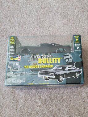 Revell Bullitt 68 Dodge Charger Metal Body Model Vintage Steve Mcqueen 1:25 New